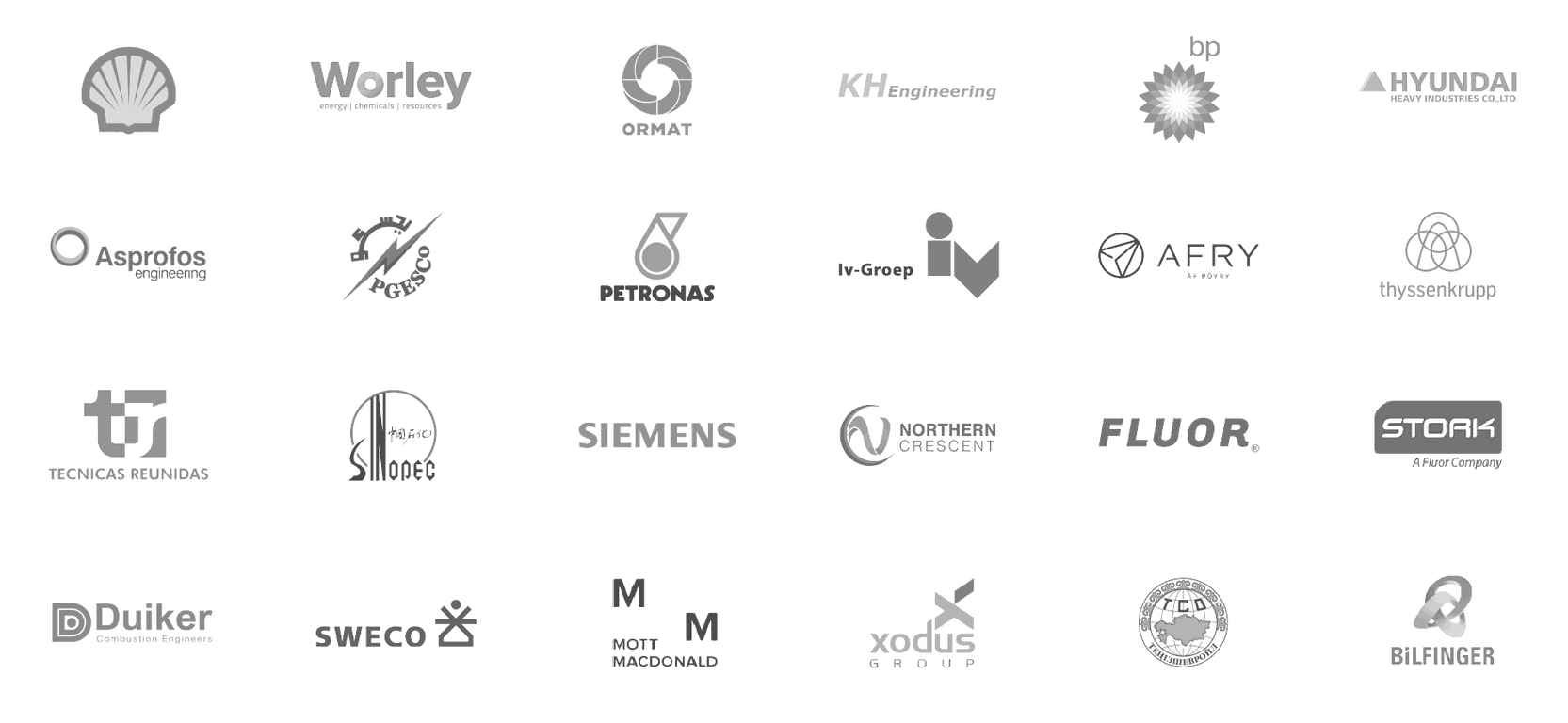 The logos of our partners.